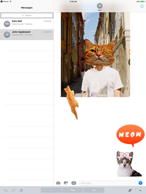 Screenshot #4 pour Cat Stickers for iMessage