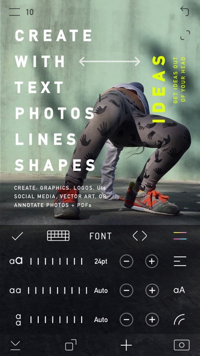 CREATE: Graphic Design + Fonts Screenshot