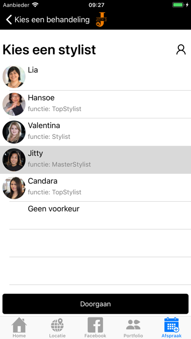 App screenshot