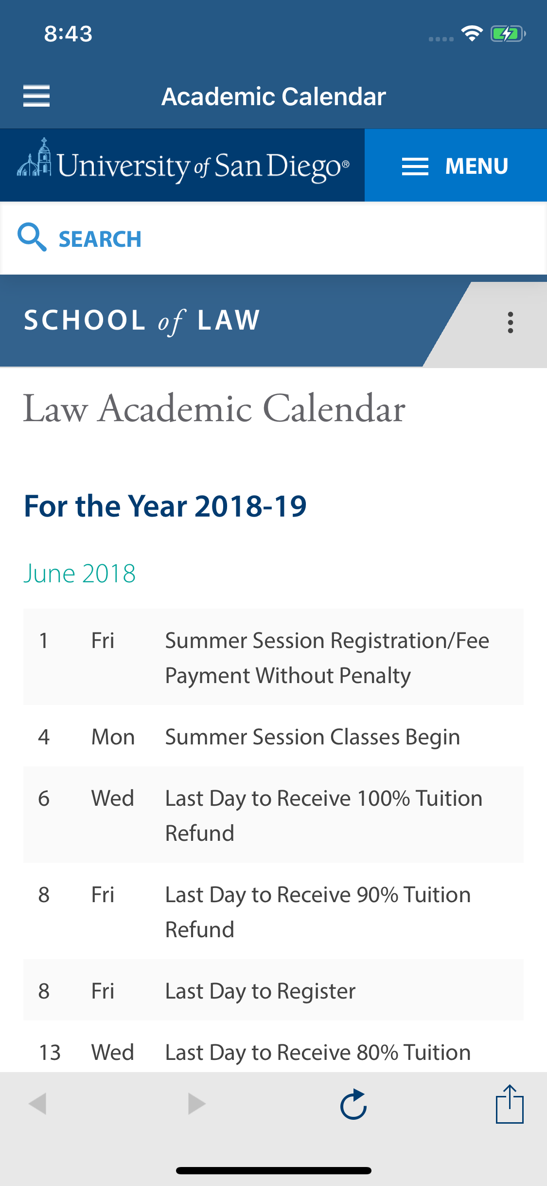 USD Law screenshot 4