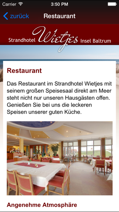 Strandhotel Wietjes Baltrum Screenshot