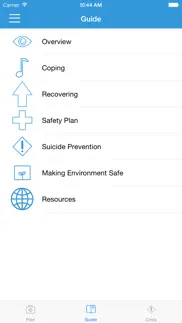 suicide safety plan iphone screenshot 3