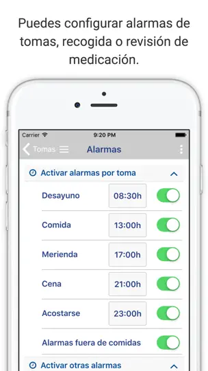 Captura de pantalla de Mi Tratamiento en iPhone 5