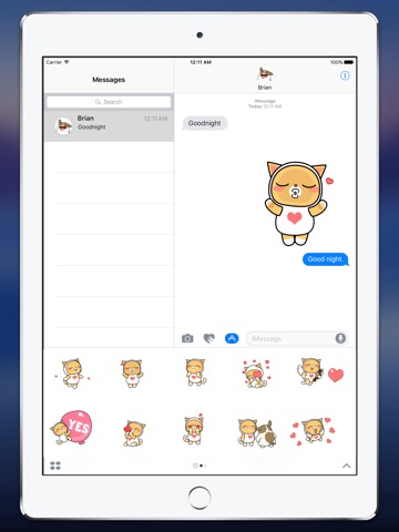 iMessage用の動くステッカー「ベラとブライアン」のおすすめ画像5