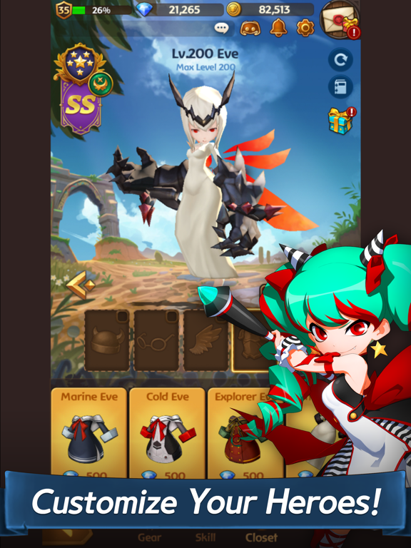 Hello Hero Epic Battle: 3D RPG iPad screenshot 4 - Games app