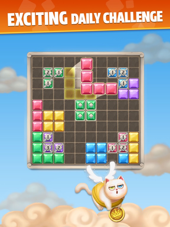 Screenshot #4 pour Jewel Block Puzzle Brain Game