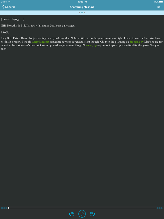 Screenshot #6 pour ESL English Listening Test