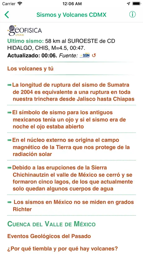 Sismos y Volcanes CDMX