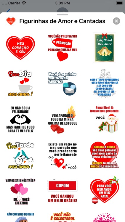 Figurinhas de Amor e Cantadas