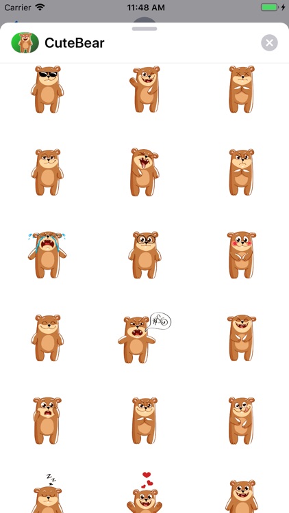 Cute Bear Sticker fc