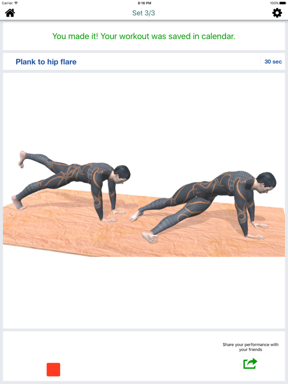 Volleyball Workout Muscles iPad screenshot 4 - Health & Fitness app