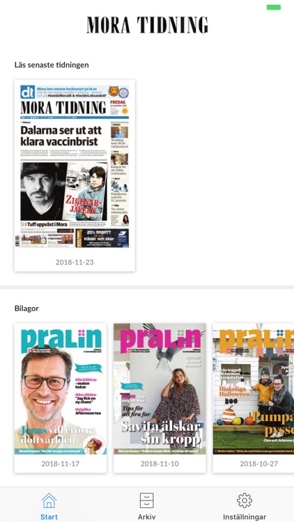 Mora Tidning e-tidning