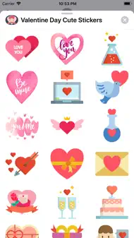 Valentine Day Cute Stickers iphone bilder 2