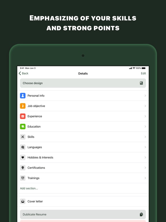 CV Master: Resume Form Builder screenshot 4