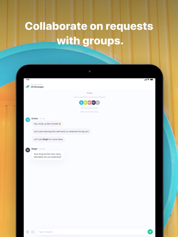 Magic Personal Assistant iPad screenshot 3 - Productivity app