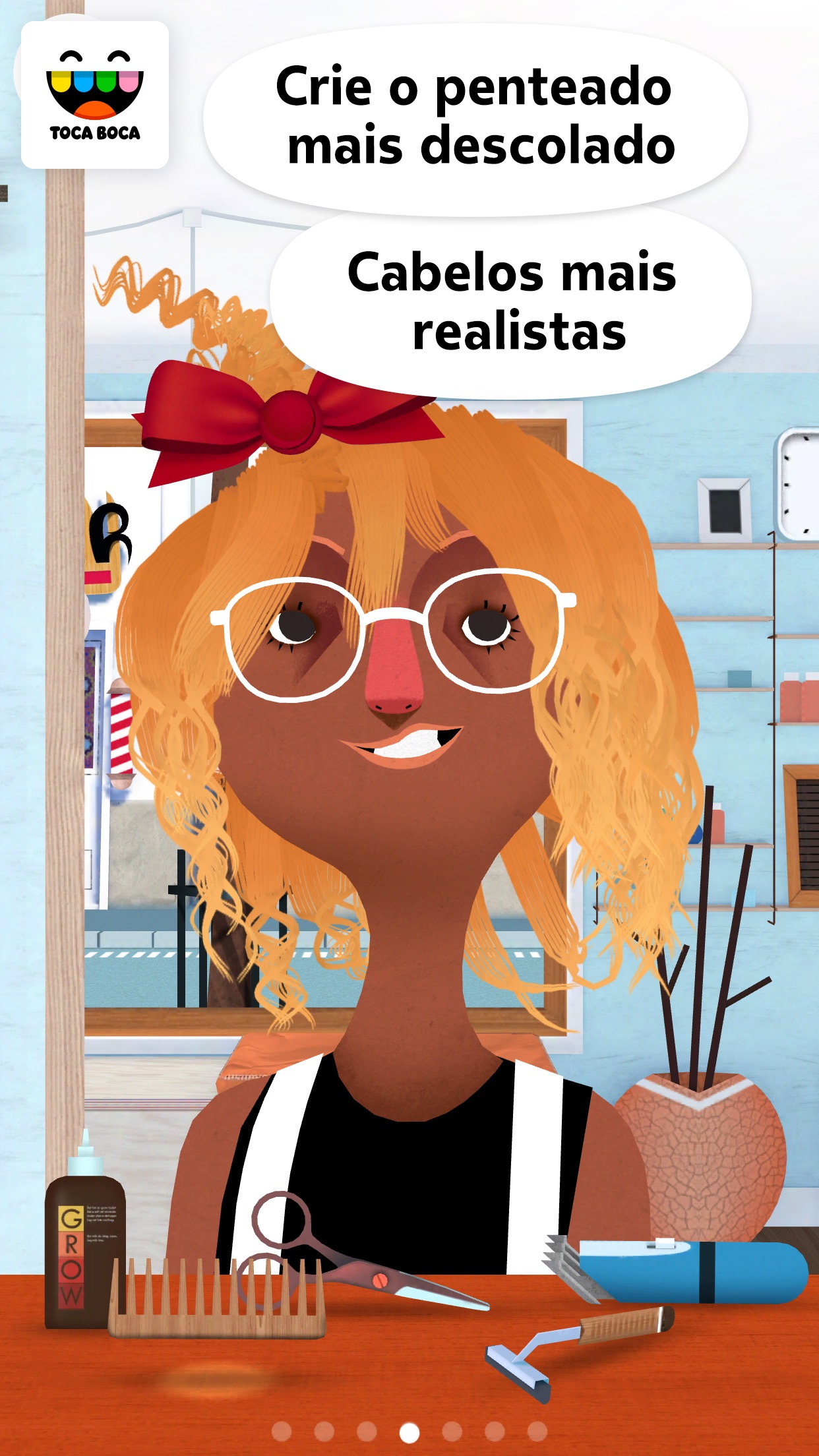 Screenshot do app Toca Hair Salon 2