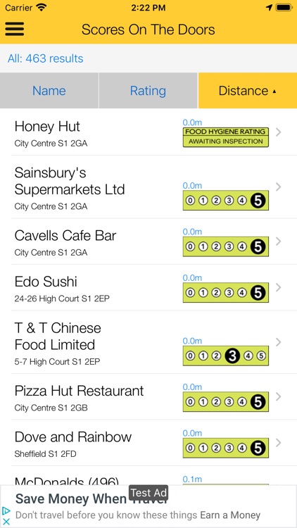 Food Hygiene -ScoresOnTheDoors
