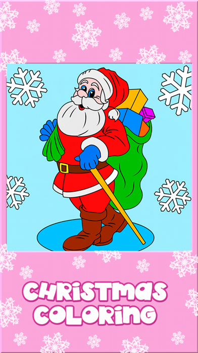 Screenshot #1 pour Christmas Coloring Book Games