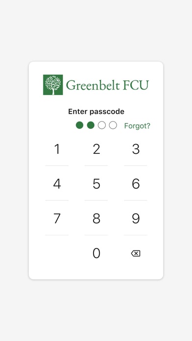 Greenbelt FCU Screenshot