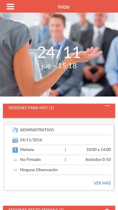 Grupo Siro App Profesor Screenshot