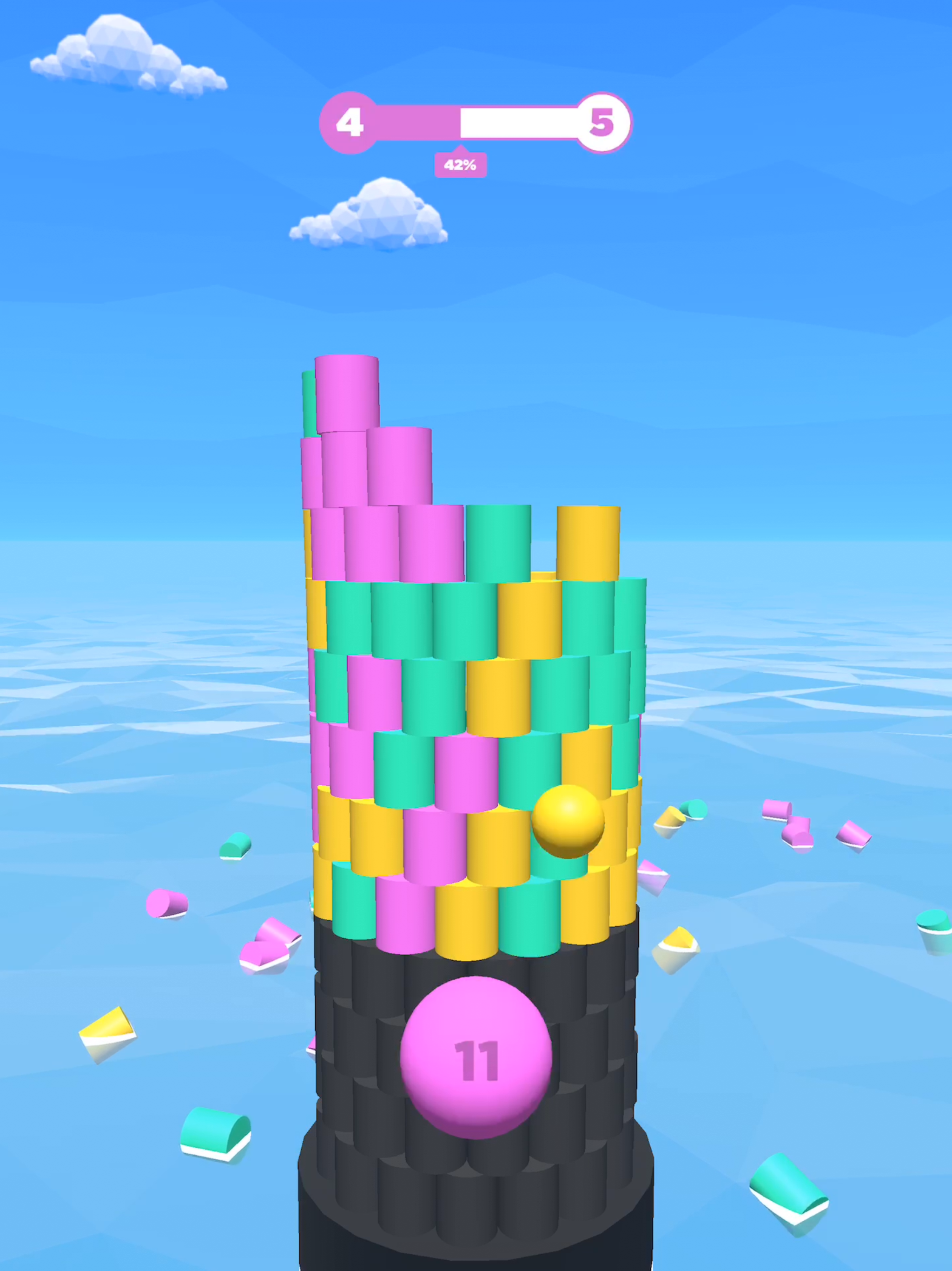 Tower Color - Hit and crash!