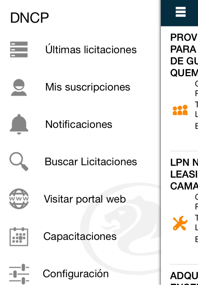 Contrataciones Py screenshot 2