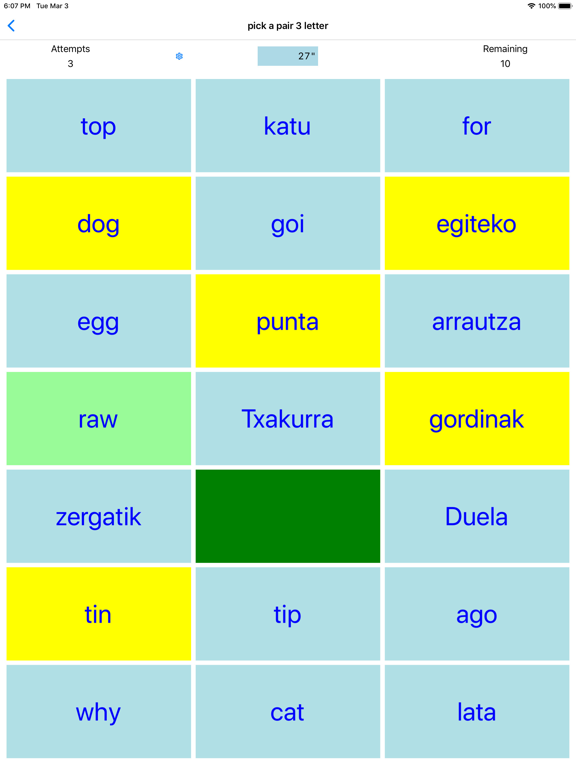 Screenshot #5 pour PickAPair Basque - English