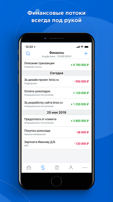 Brizo — CRM и финансы Screenshot