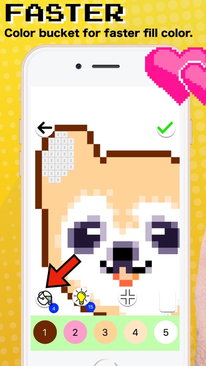 Pixel Art - Coloring by number