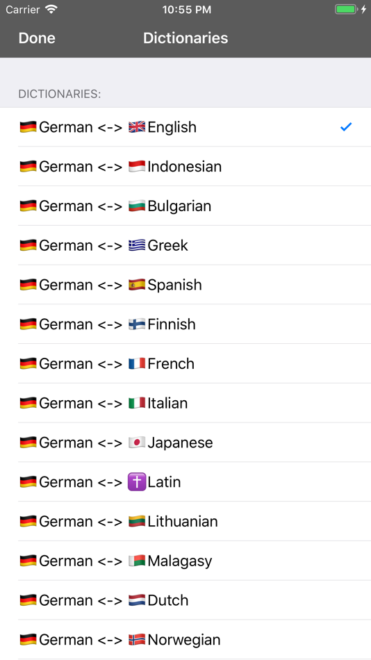 #2. German Dictionary - offline (iOS) By: Andrei Sadovnicov