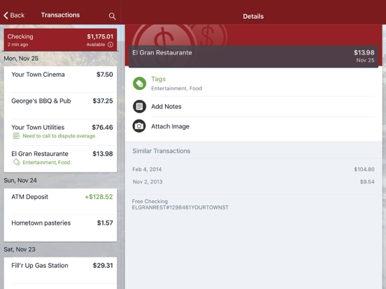 Native American Bank iPad screenshot 3 - Finance app
