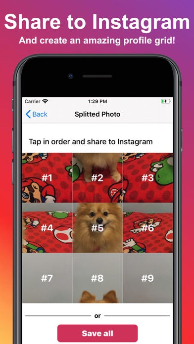 Photo Splitter: Picture Grids screenshot 2