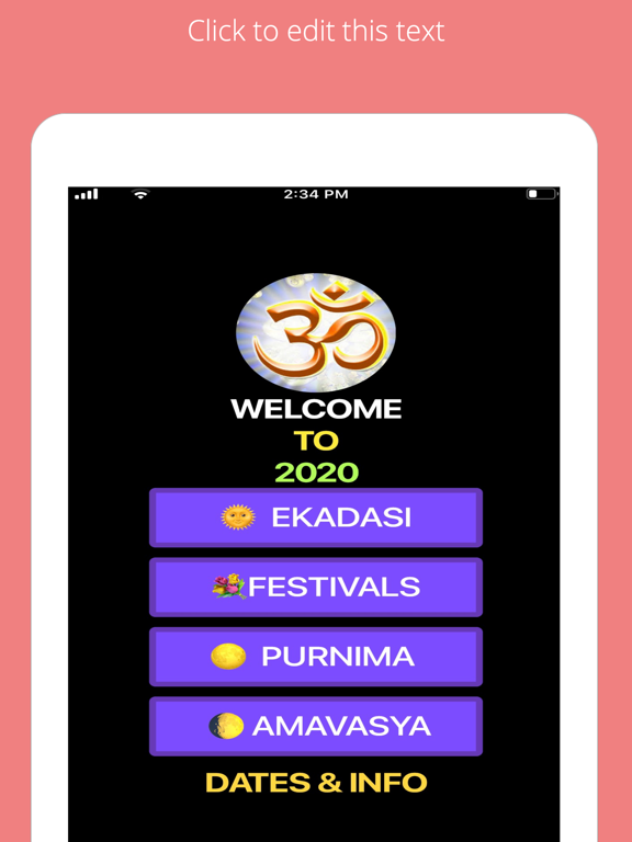 ekadasi iPad screenshot 1 - Lifestyle app