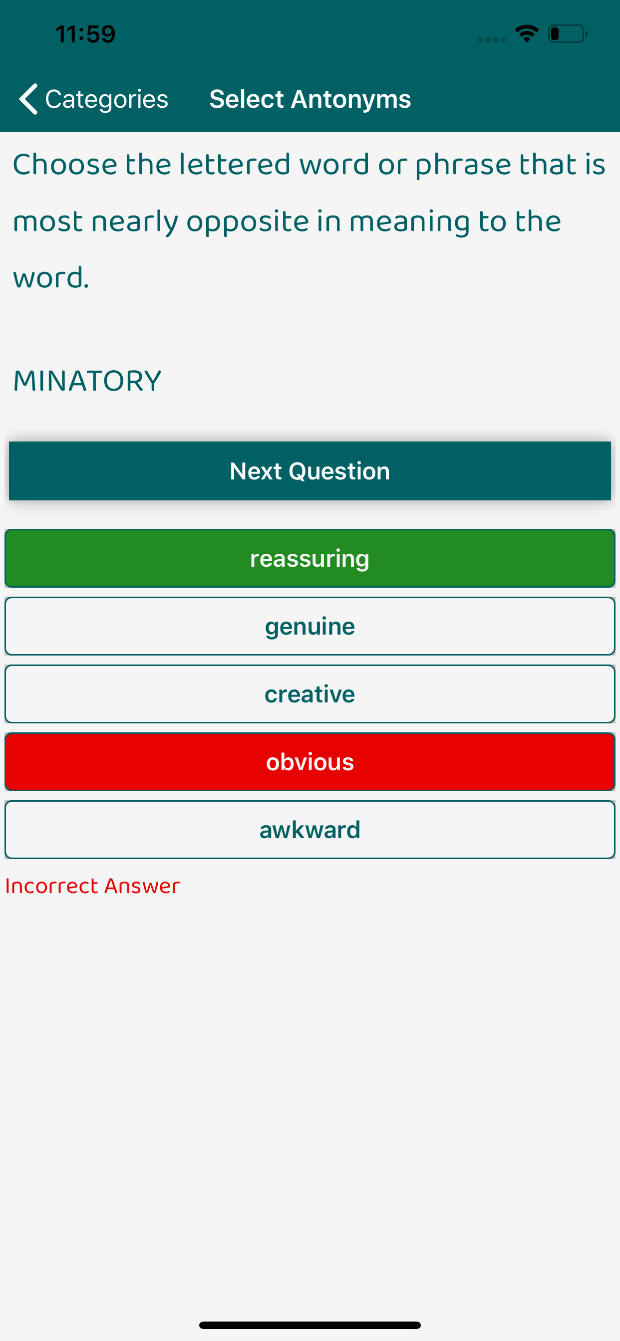 GRE Mania: Test and Quizzes screenshot 3