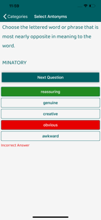 GRE Mania: Test and Quizzes screenshot 3