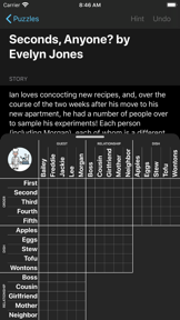 Hard Penny Dell Logic Puzzles screenshot