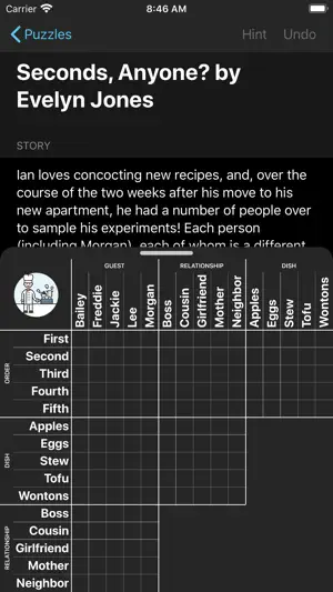 Hard Penny Dell Logic Puzzles screenshot 7