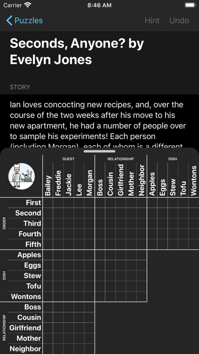 Hard Penny Dell Logic Puzzles Screenshot