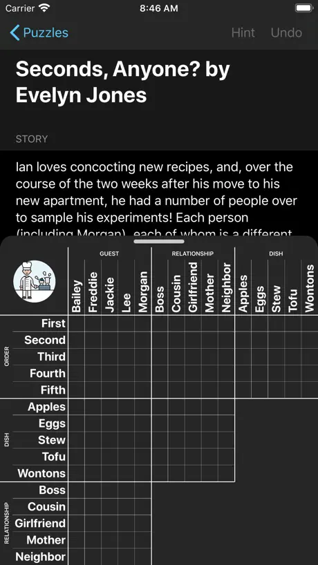 Hard Penny Dell Logic Puzzles