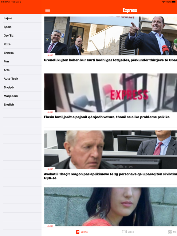 GazetaExpress.com iPad screenshot 2 - News app