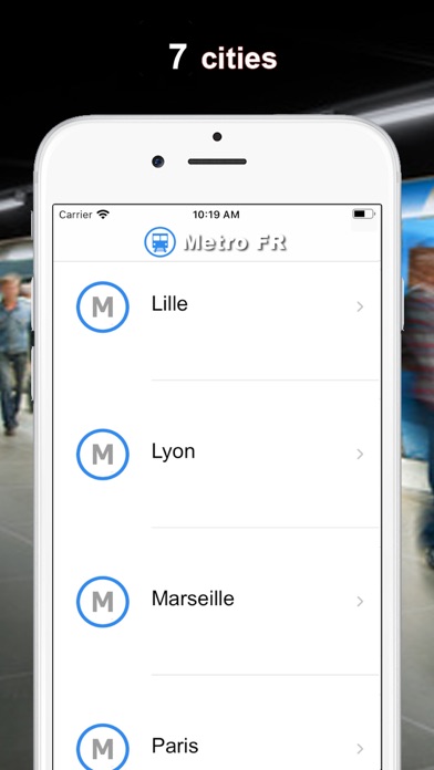 Screenshot #1 pour Metro FR - Paris, Lyon, Lille