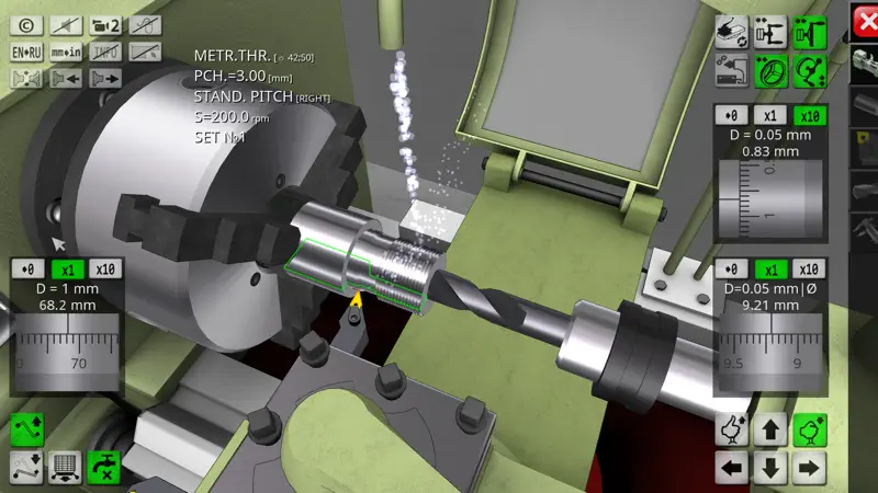 1K62 Lathe Simulator screenshot 5 of 10