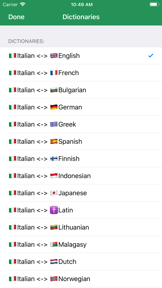 Italian Dictionary - offline screenshot
