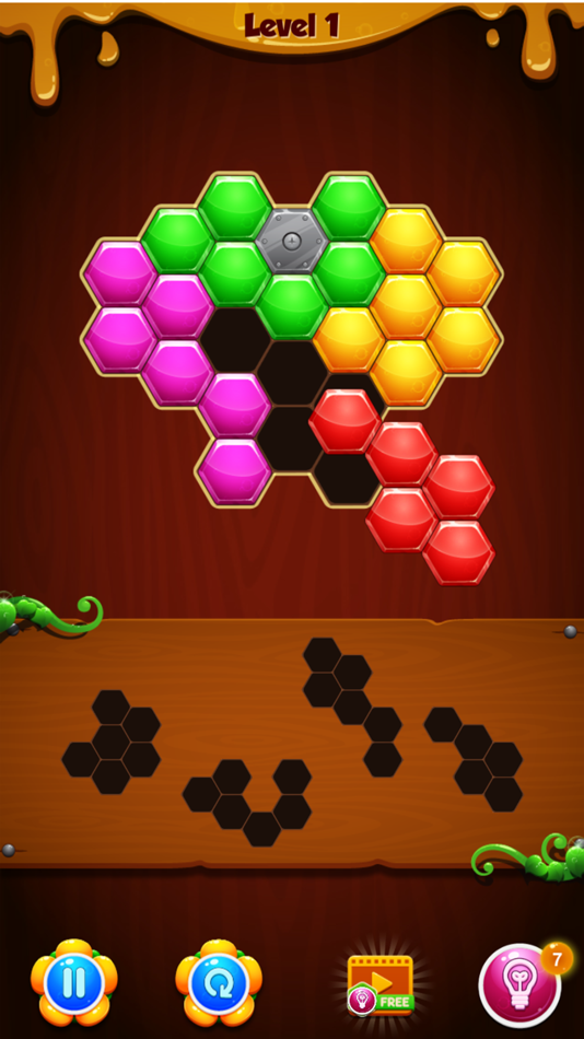 #1. Hexa! -Block Puzzle Game- (iOS) By: Ryo Shirakawa