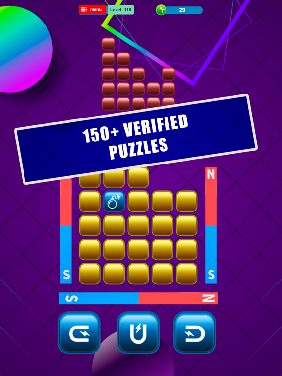 Screenshot #6 pour Magnetic Blocks, logic puzzle