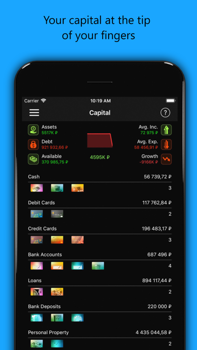 The Money: finances, budget Screenshot