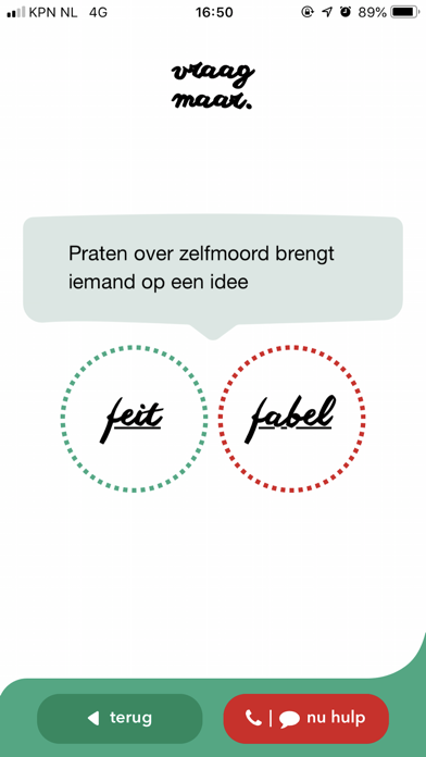 Vraag Maar Screenshot