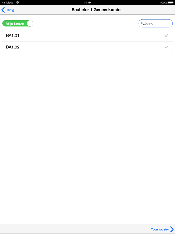 Screenshot #6 pour ErasmusMC Onderwijsrooster
