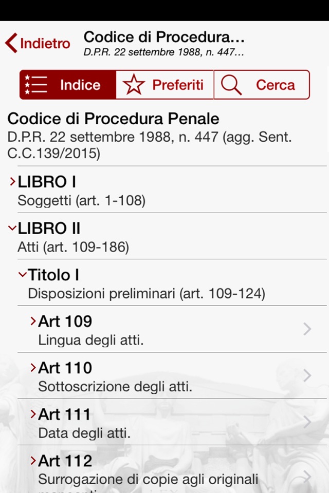 Codici e Leggi screenshot 2