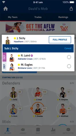 Game screenshot AFL Fantasy hack